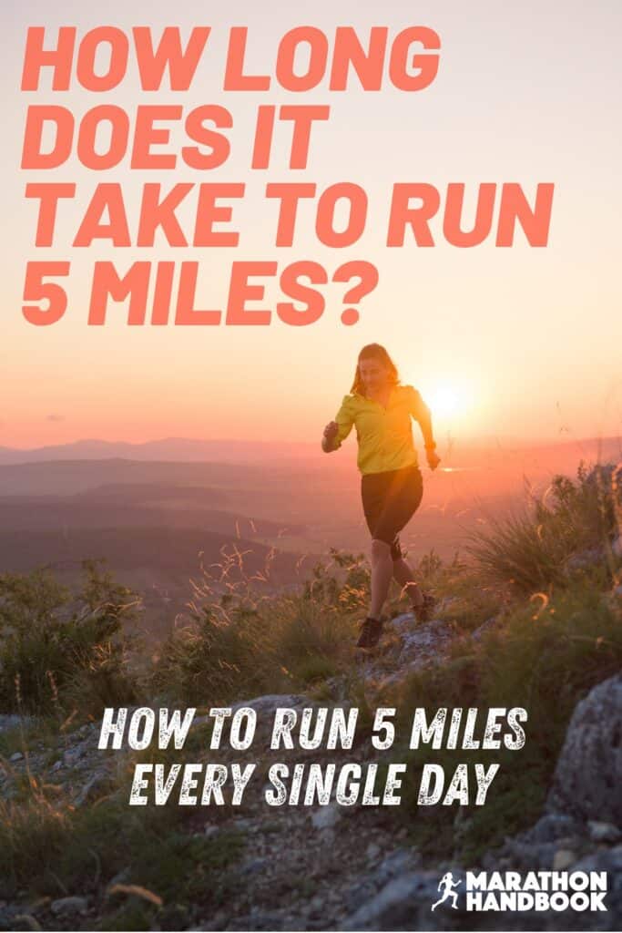 cuanto tiempo se tarda en correr 5 millas al dia
