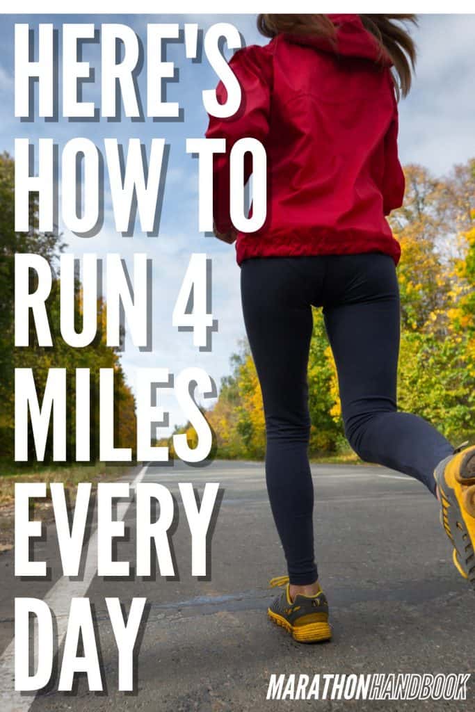 correr 4 millas al día